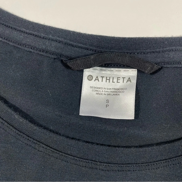 Athleta Air Out Cinch Tee Shirt Black Size Small - Picture 7 of 10